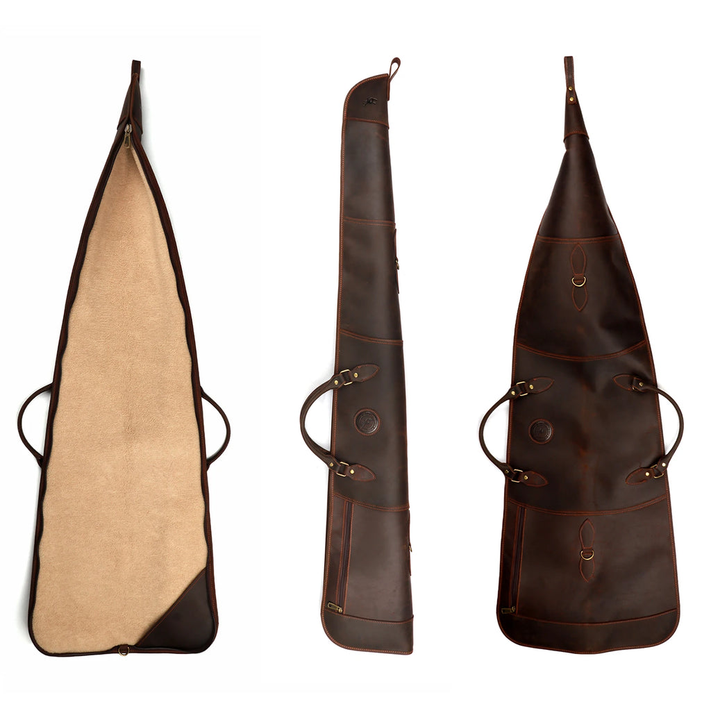Tourbon Hunting Accessories Shotgun Case Leather Gun Carry Bag Slip Soft Padded with Shoulder Strap Shooting