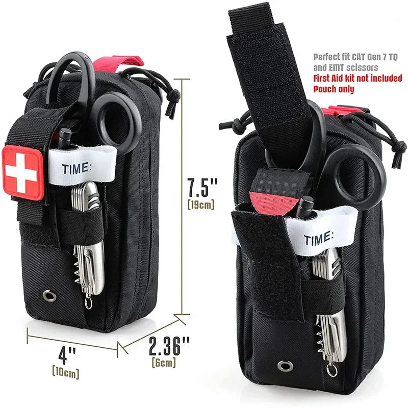 Tactical Molle EDC Pouch First Aid Kit Bag Medical IFAK Pouch EMT Bag Torch Waist Pack Backpack Hunting Accessories