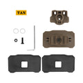 Universal helmet tactical light adapter,angle adjustment fits picatinny rail/X300/X400/TLR-1 hunting airsoft Velcro Installation