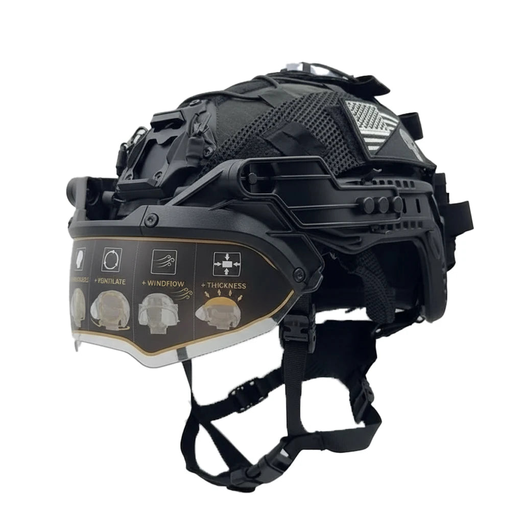 FAST Helmet ABS Lightweight with Adjustable Suspension & Dial for Cycling, Airsoft, Tactical Training