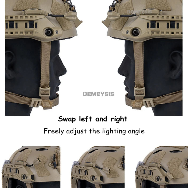Modular Tactical ARC Rail LED Light Red / IR Light Hunting Airsoft FAST Helmet Accessories Head Lights Exclusive Adaptation