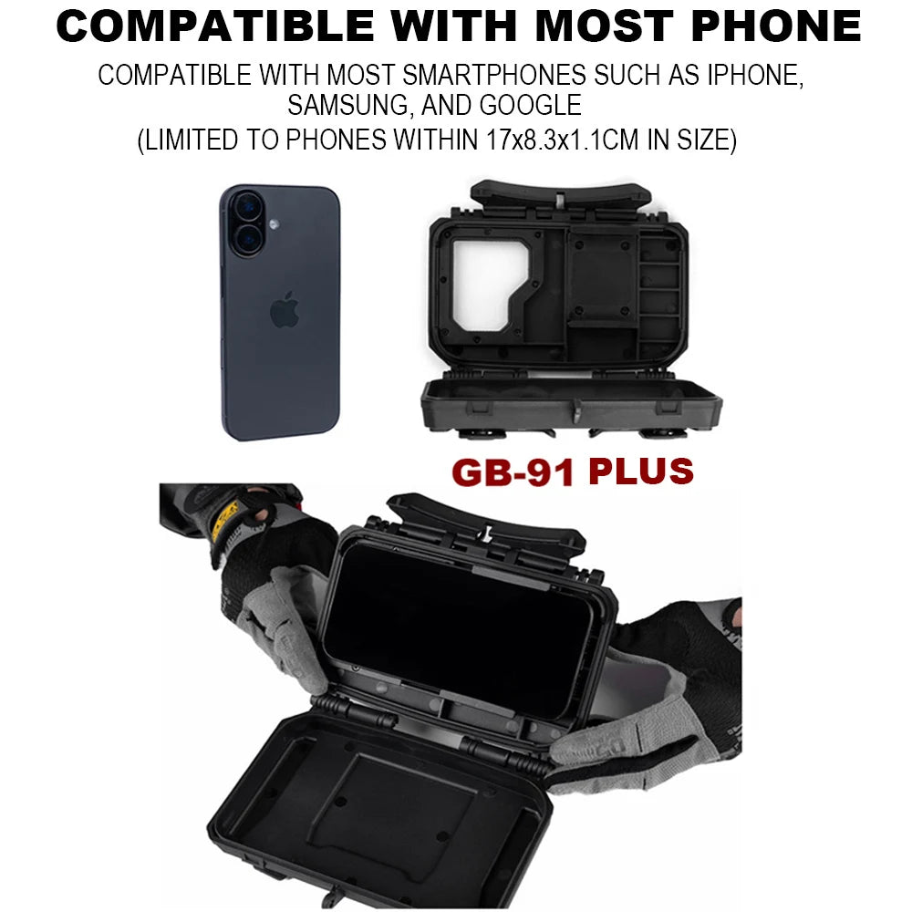 2th Gen Tactical Phone Case Universal Phone MOLLE Holder Pouch for Map Navigation Airsoft Hunting Vest Plate Carrier Accessory