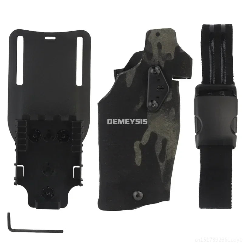 Tactical Holster for G17 Gen4 G19 with X300 X300U Flashlight Quick Locking System Shooting Hunting Pistol Gun Holsters