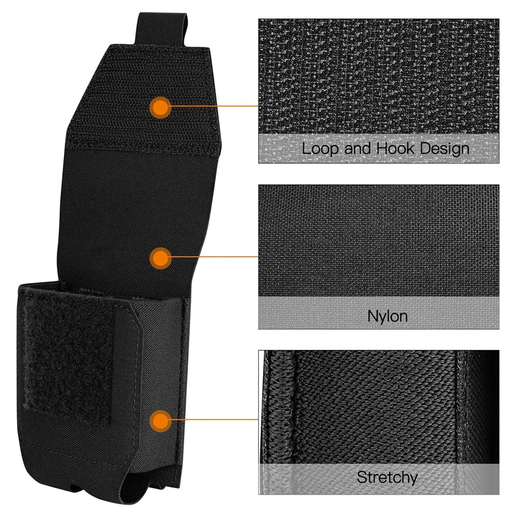 Handcuffs Pouch Molle Shackles Case Universal Handcuffs Holster Quick Release Standard Chain Cuffs Holder for Tactical Vest