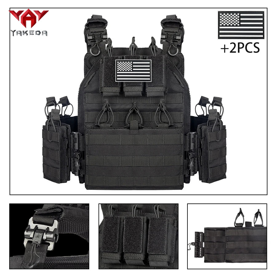 YAKEDA Wear resistant Tank Top Reinforced Fabric Modular Design Outdoor Equipment Sports Hunting Tank Top