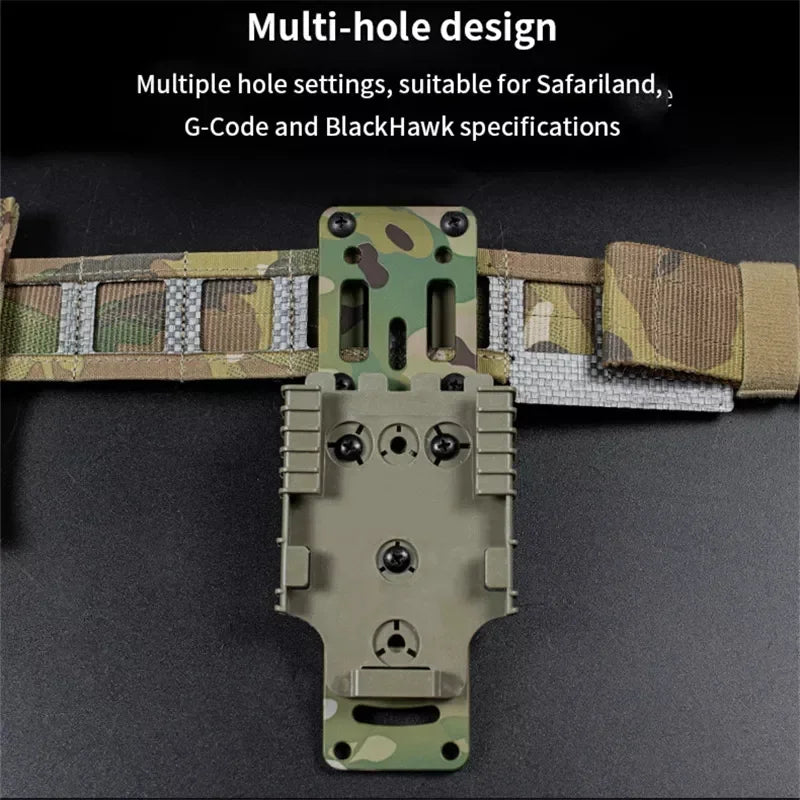 Tactical Metal Modular Pistol Holster Adapter Compatible QLS Platform Holster Drop Leg Band Hunting Quick Pull Draw Adapter