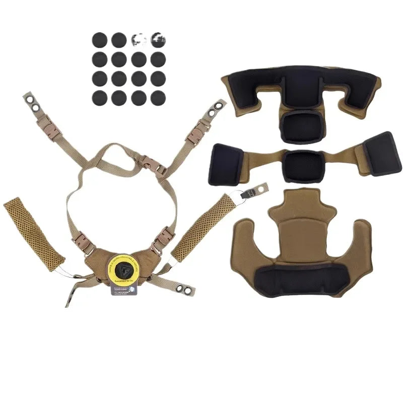Premium Tactical Helmet with Memory Foam Padding for Enhanced Comfort and Impact Protection Compatible with FAST MICH Mickey