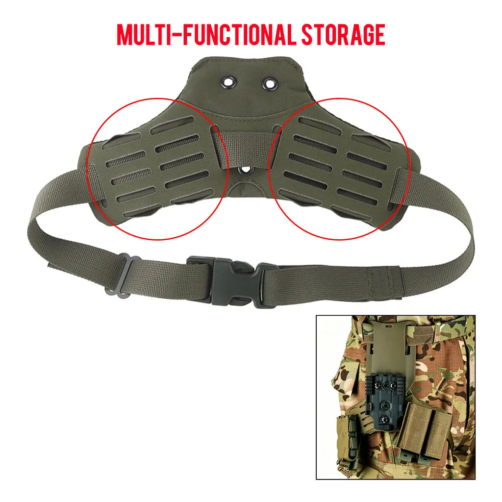 Leg Pistol Holster Thigh Platform Tactical Molle Holster Adapter Base Hunting Mid-Ride Leg Belt Loop with QLS kit Airsoft Gear