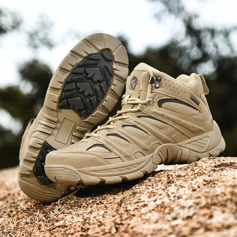 Men Tactical Boots Outdoor Climbing Shoes Ankle Hunting Boots Brand Desert Boots Waterproof Plus Size Casual Army Hiking Shoes