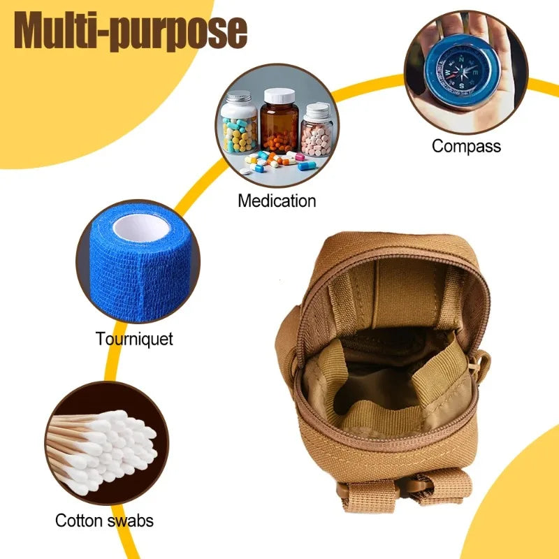 Latex Disposable Glove Pouch Nylon Duty Belt Gloves Pouch EMT Bag Molle Accessory Pouch Tactical Hunting Bag Accessories