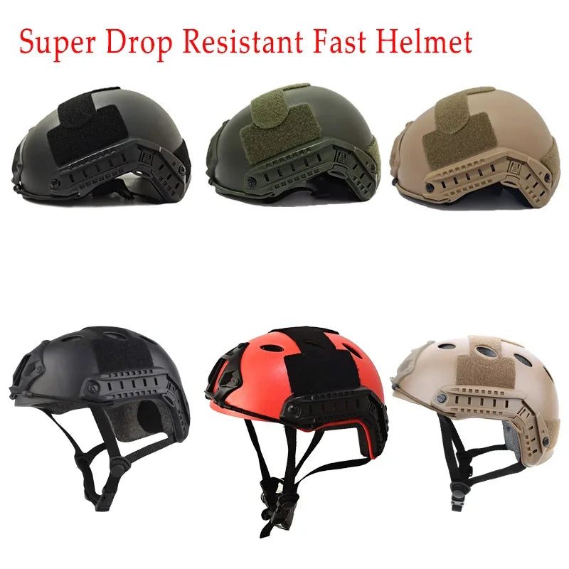 Super Drop Resistant Fast Helmet Protective Paintball War Game Tactical Helmet Army Air Soft Military CS SWAT Riding Equipment
