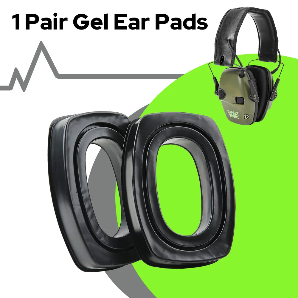 Replacement Silicone Gel Ear Pads Cover Compatible with Walkers Razor/Howard Leight Honeywell Impact Earmuffs