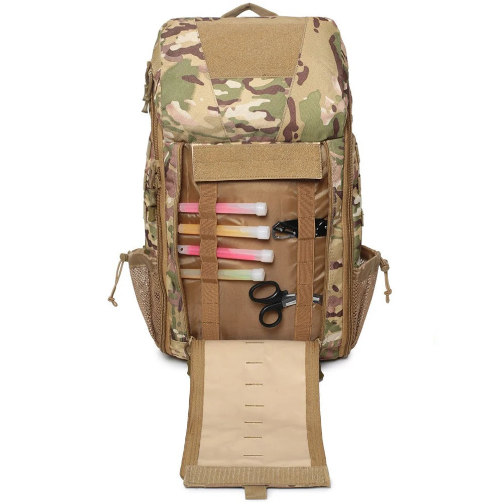 Tactical Outdoor Medical Backpack Large Capacity Camping Mountaineering Backpack Emergency Bag Multi-functional Storage Bag