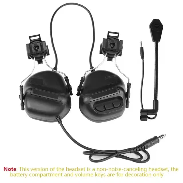 Tactical Fifth Generation Sound Pickup and Noise Reduction Foldable Headset Headphones Shooting Hunting PTT Adapter