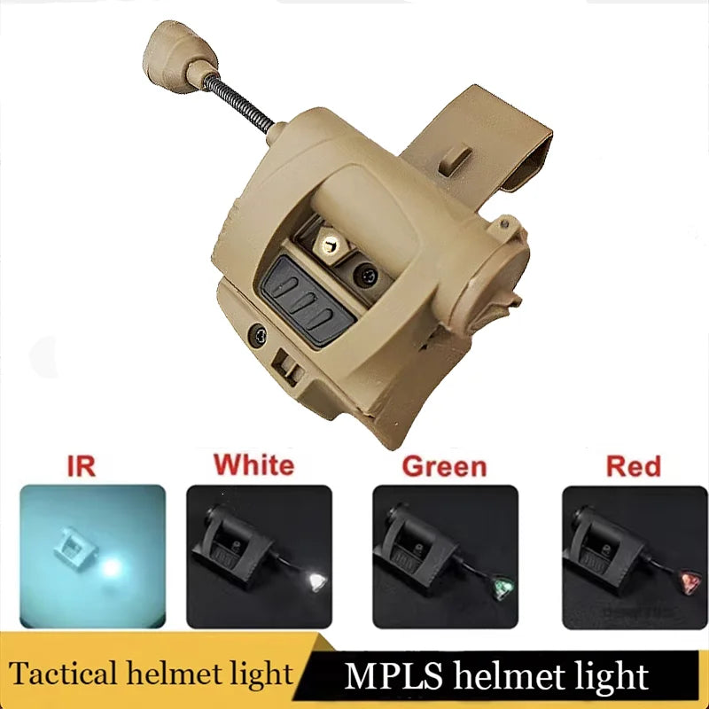 MPLS Tactical Helmet Light  Multi-Function Flashlight Hunting Headlamp Lighting System for Outdoor Activities