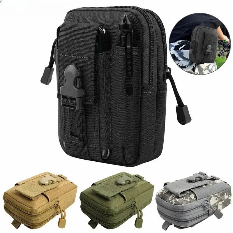 Waist Pouch Outdoor Hunting Camping Men EDC Tool Bag Utility Gadget Organizer Vest Pack Purse Mobile Phone Case