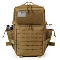45L Men's Tactical Backpack with Double Cup Holder Hunting Backpack Outdoor Camping Gear Backpack Hiking Survival Backpack