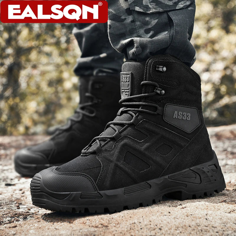 Outdoor Men's Tactical Military Training Desert Boots Non-slip Camping Hiking Climbing Trekking Hunting Sports Sneakers