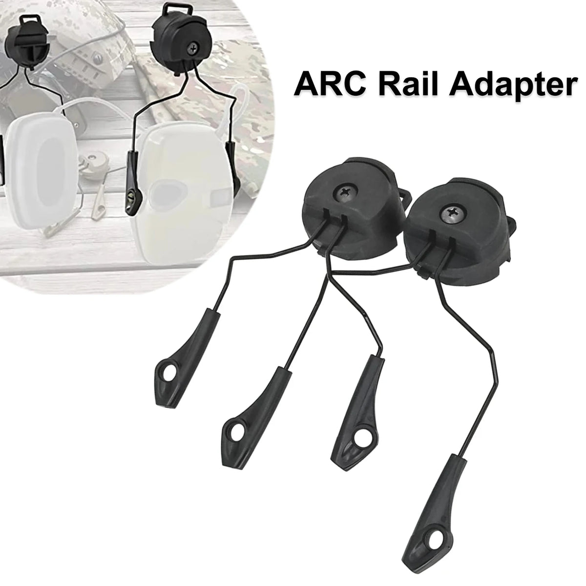 Tactical Headset Mount ARC OPS-CORE Helmet Rail Adapter for Adjustable Rail Suspension Bracket Newest  Generation