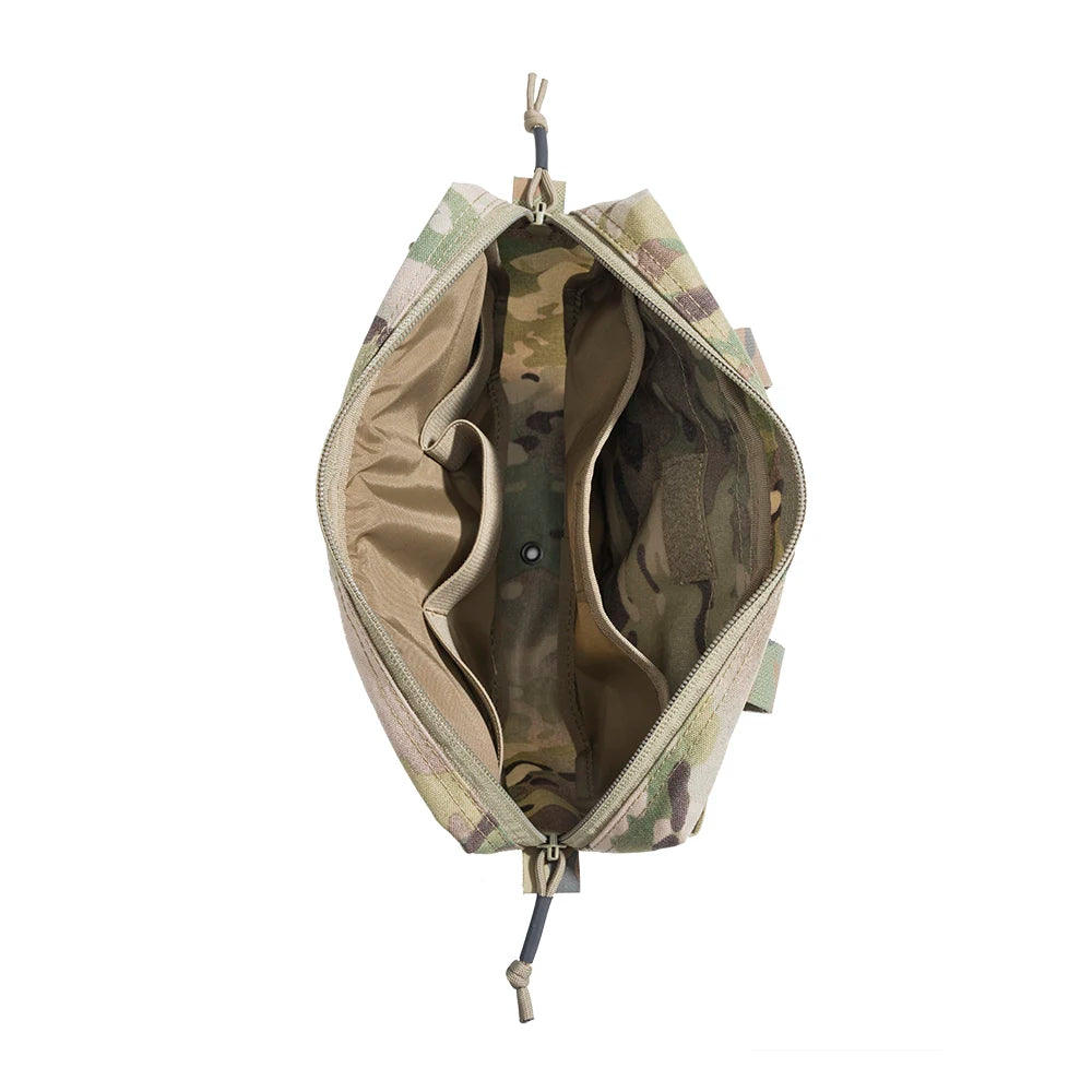 Double Layer Outdoor EDC Pack Men Tactical Molle Waist Pouch Nylon Vest Hang Pouch Fanny Pack Camping Hunting Accessories Bags