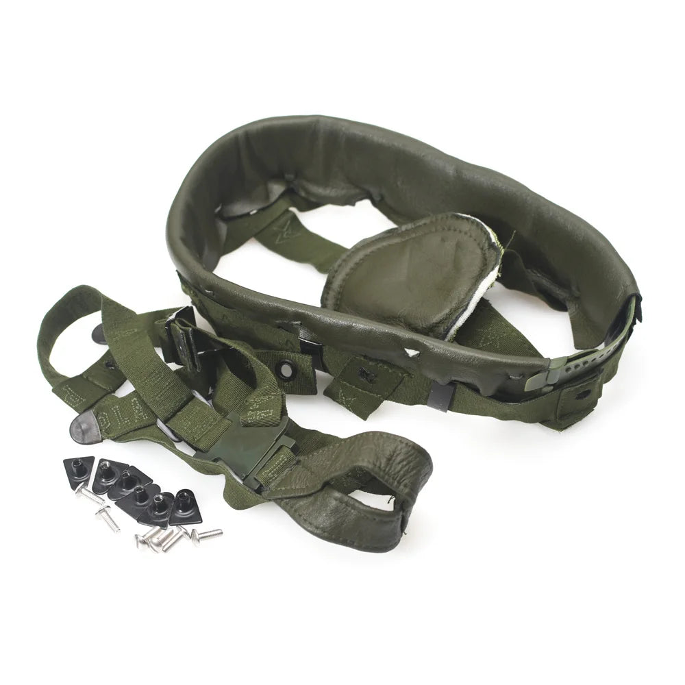 Green Tactical Helmet Suspension System M88 Tactical Training Helmet Modified Accessories Sheepskin Lining Suspension all set