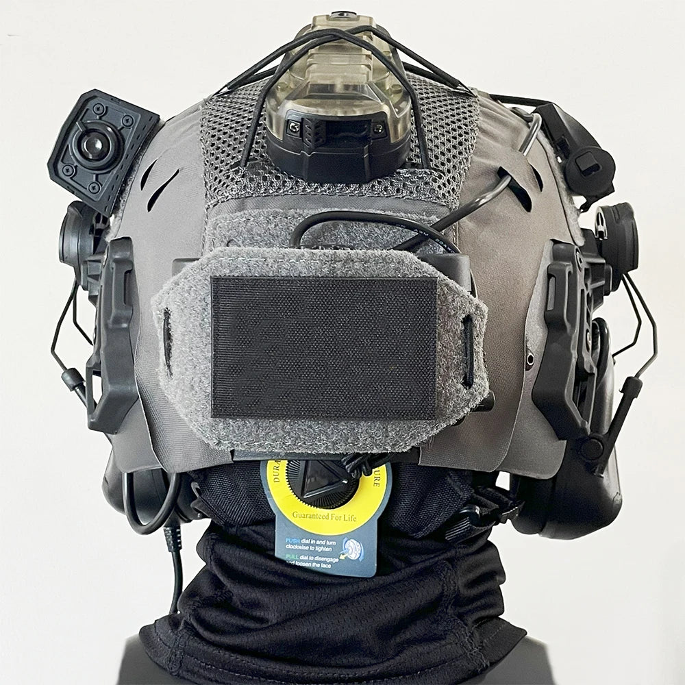 Airsoft Helmet Set with Tactical Headset GPNVG18 Non-Function Night Vision Mask Signal Light for Delta Operation Game Cosplay