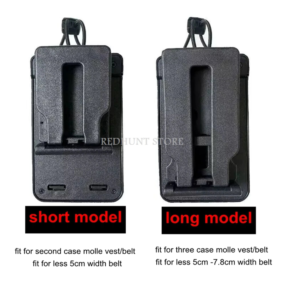 Universal Radio Holder Radio Pouch for Duty Belt with Belt Clip Law Enforcement Accessories Walkie Talkie Pouch MOLLE Pouch