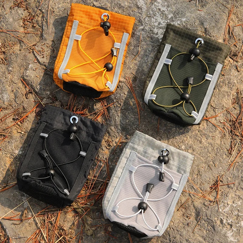 Light Weight Hiking Backpack Shoulder Strap Pouch Water Bottle Bag Camping Supplies Waterproof Backpack Strap Phone Holder