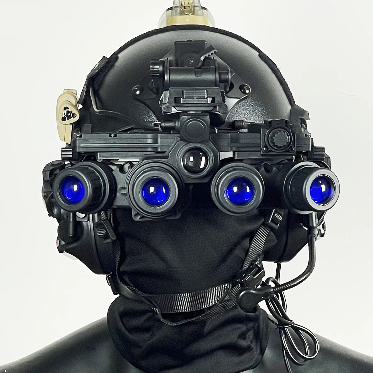 Fast Tactical Helmet Set with Night Vision Goggles Model Headset Signal Light Outdoor Hunting Airsoft Shooting Protective Gear