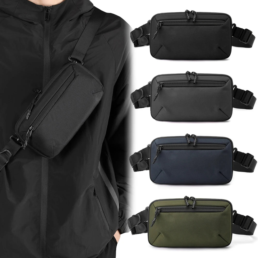 Tactical Waist Fanny Bag Outdoor Crossbody Sling Shoulder Pouch Chest Bag Waterproof EDC Tool Pouch for Hunting Camping Hiking