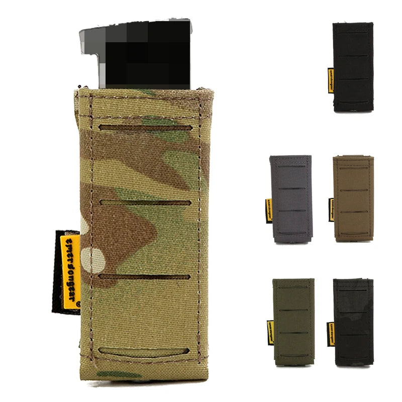 Emersongear For LCS Magazine Pouch 9mm 556mm Mag Pouch Single Mag Carrier Double MOLLE Laser Cut Airsoft