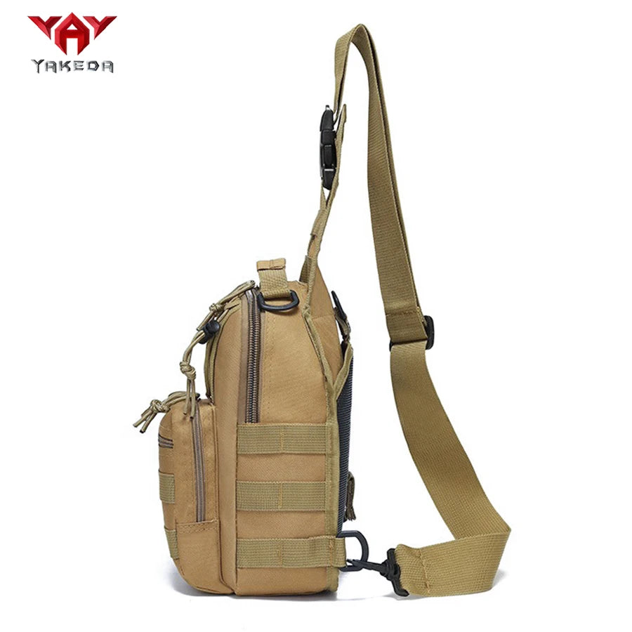 YAKEDA Multifunctional Outdoor Sling Bag, Casual Travel Chest Pack, Durable Daily Use Crossbody Bag for Men & Women