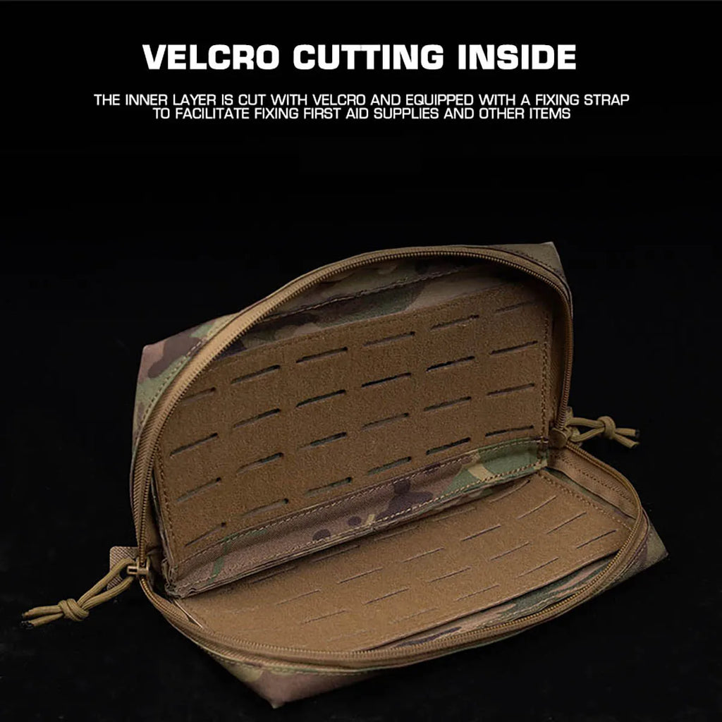 POSEIDON DEFENSE ATTACKER Horizontal First Aid Kit Bag IFAK Pouch Molle Pouch with fixing Internal Straps