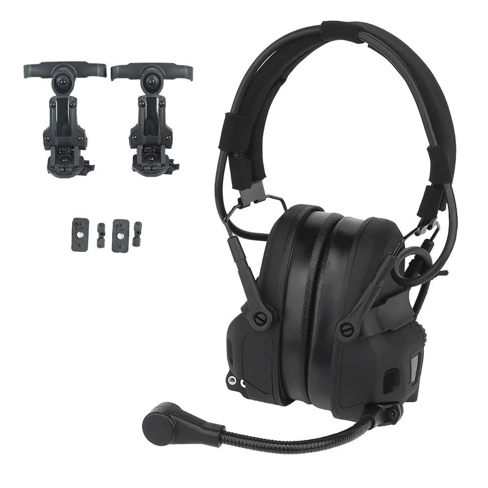 GEN 6 Tactical Headset Hunting Shooting Noise Reduction Headset for OPS Core ARC and Wendy Sport Helmet Head Mounted 2 in 1