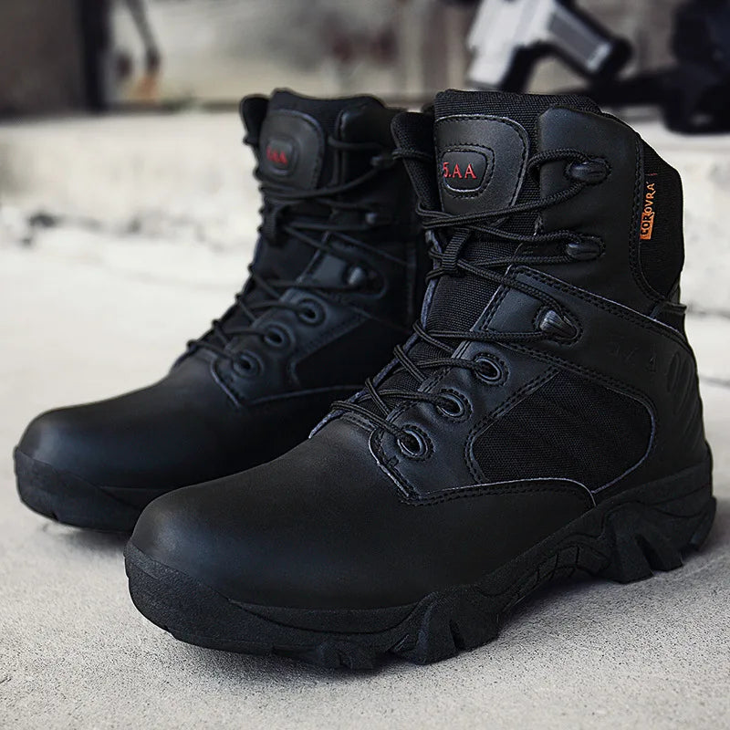 Mens Boots Special Forces Combat High Boots Outdoor Sport Climb Mountains Cross Country Men's Shoes Tactical Boots