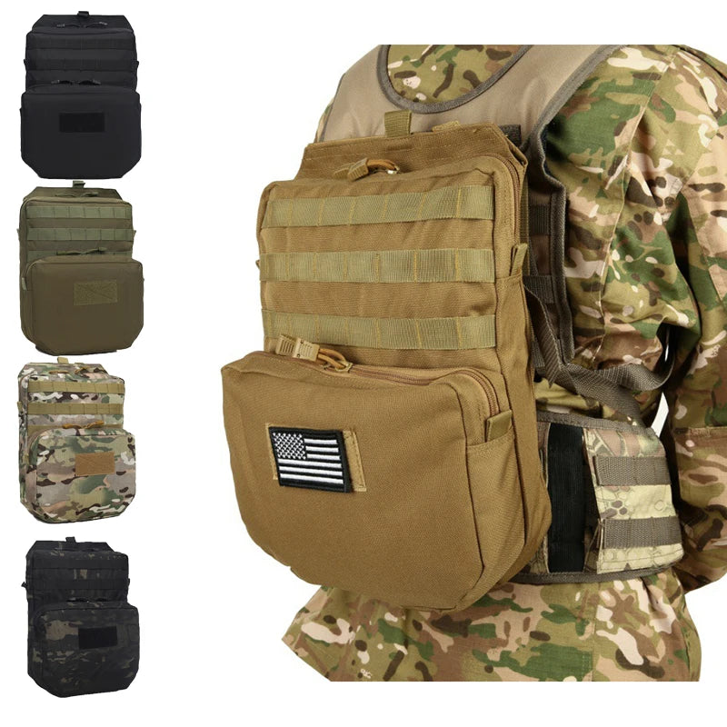 Tactical 3L Accessory Water Bag Backpack Molle Expansion System Hunting Hiking Camping Cycling Outdoor Accessory Bag