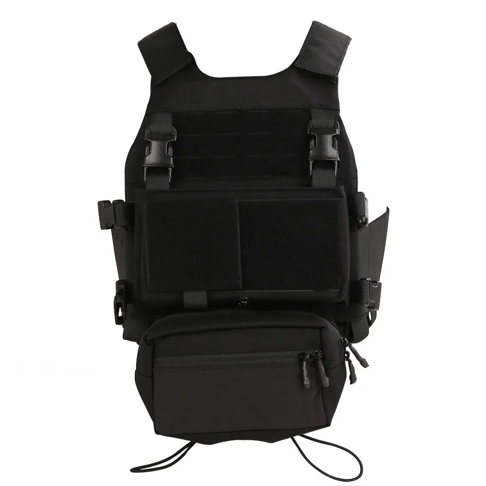 Emersongear For FCS Hunting Vest W/MK Chest Rig Set Multi-Purpose Plate Carrier W/ Pouch Elastic Cummerbund Sack Bag Trekking