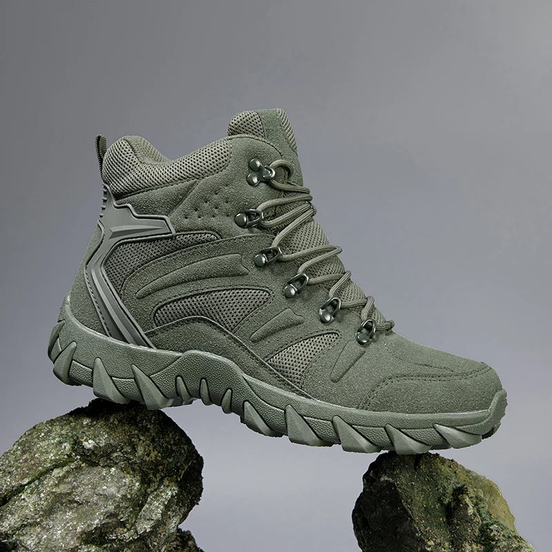 Upgraded Tactics Combat Training Boots Male Outdoors Camping Anti-wear Rapid Response Hiking Shoes Fishing Hunting Sneakers Men