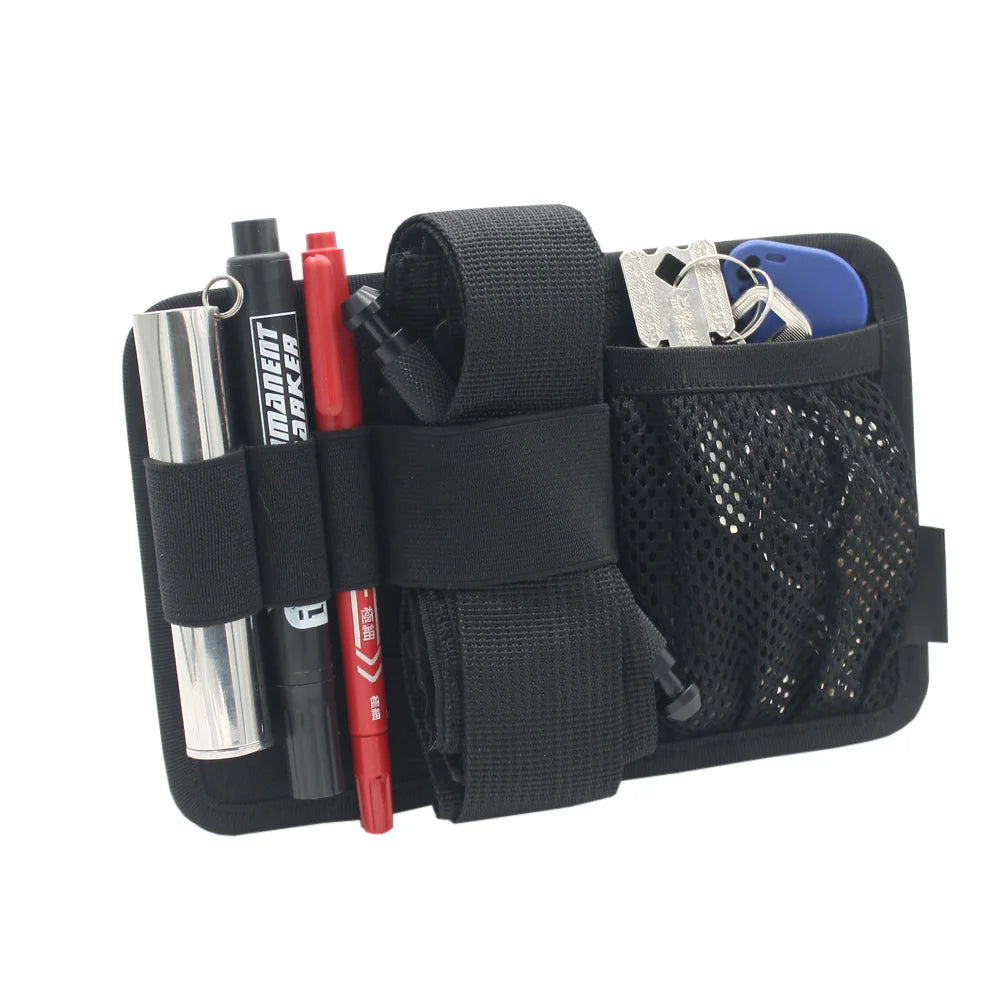 VULPO Tactical Hook Fasteners Pouch Bag Backpack Insert Pouch EDC Storage Mesh Pouch Organizer Panel Key Holder Battery Pouch