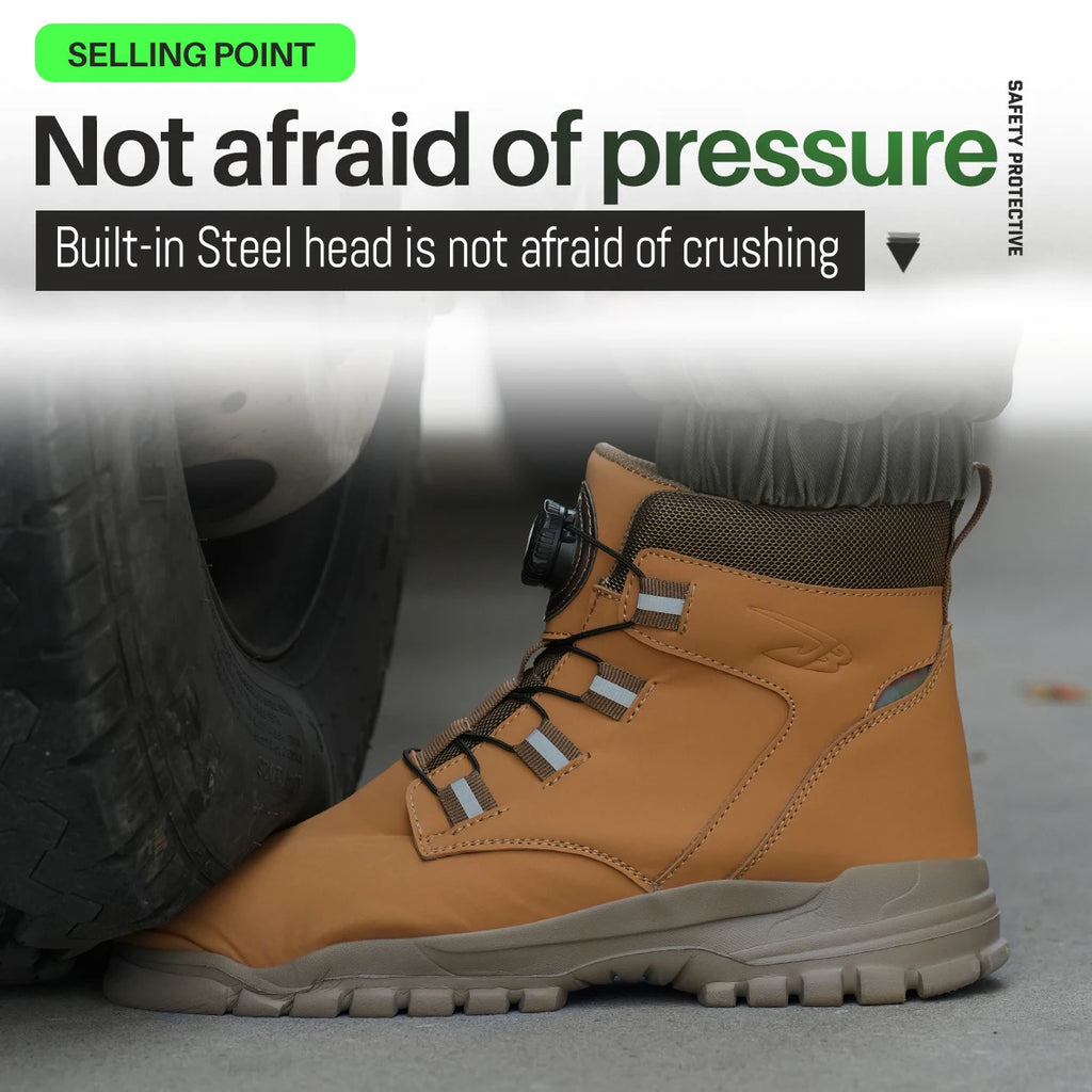Size 47 48 Work Safety Boots Men Women Indestructible Steel Toe Work Shoes Autumn Winter Waterproof Protection Men Safety Shoes