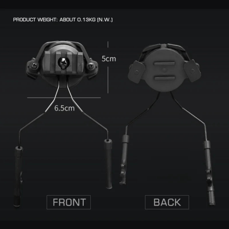 Universal Helmet Headset Mount | 19-21mm Rail Adapter | for Outdoor Comms & Cycling Radios