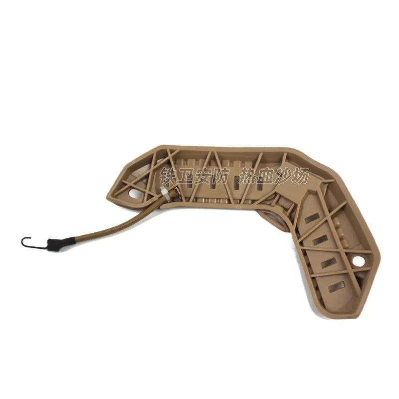 Tactical Helmet with ARC Rail System Nylon Shell and Adjustable Elastic Hook Loop for Maritime Use Compatible with FAST
