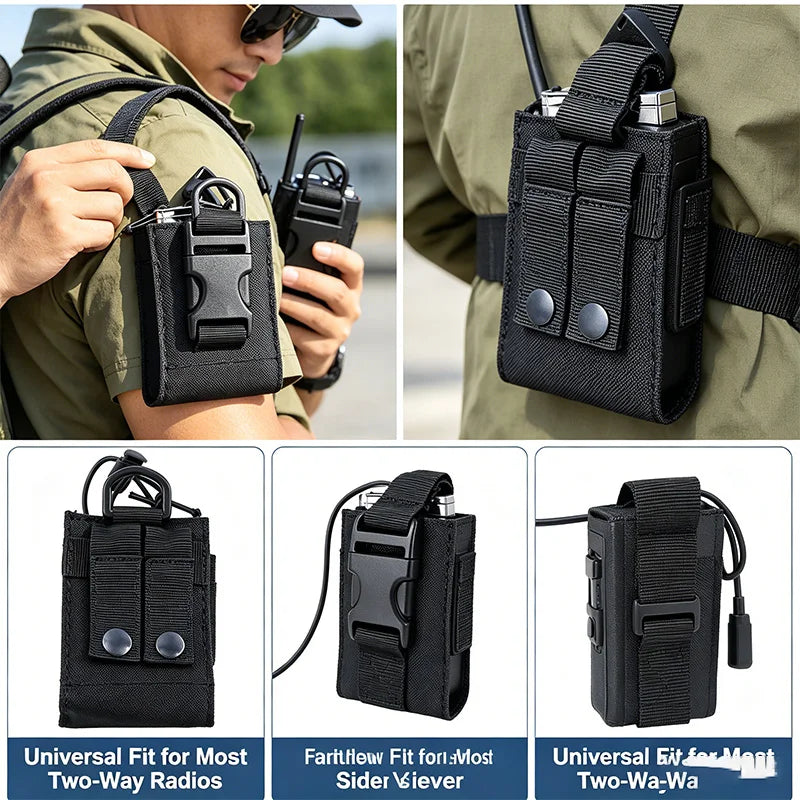 Outdoor sports Mole walkie-talkie bag, wireless calling device bag, multi-functional accessory small waist bag, waterproof