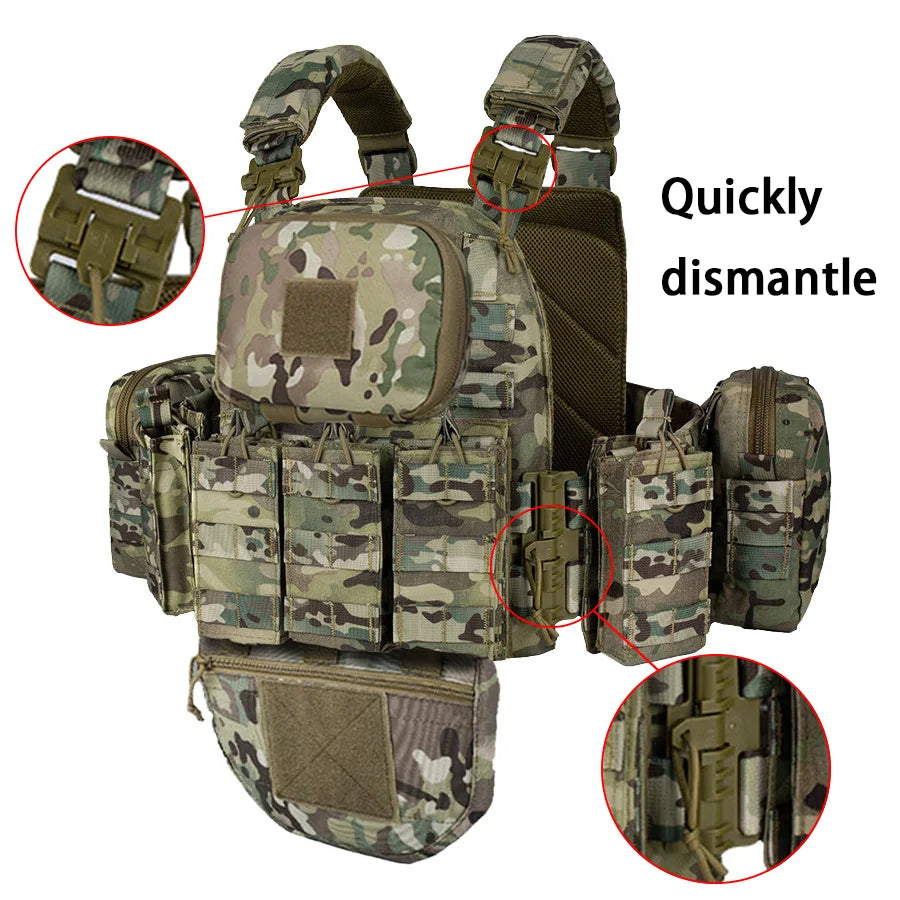 Quick-release training vest training vest molle multifunctional outdoor vest equipment