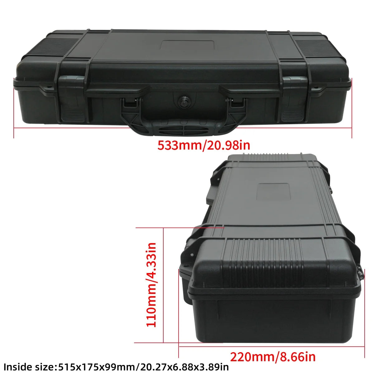 Hunting Waterproof Safety Box Shockproof Instrument Rifle Air Gun Aiming Seal Storage Protection Organizer Toolbox