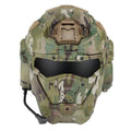 W-Ronin Assault II Fast Tactical Helmet – Built-in Communication, Anti-Fog Fan & Flip Mask – Airsoft Hunting Equipment