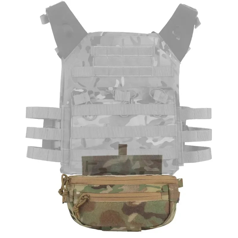Premium Tactical Vest Accessories Pouch, Expansion Pack, Dual Purpose, Multi Function Lower Abdominal Bag,Single Shoulder Bag