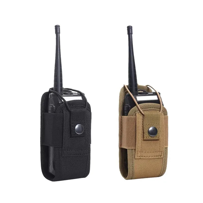 1/2/3/4pcs Nylon Talkie Pouch Tactical Radio Walkie Bag Holder Pocket Portable Interphone Holster Carry Bag Hunting Camping