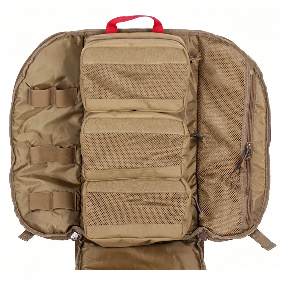 Tactical Medic Backpack with 3 Detachable Pouches MOLLE Large Capacity First Aid Bag Utility Storage Bag for Hunting Camping