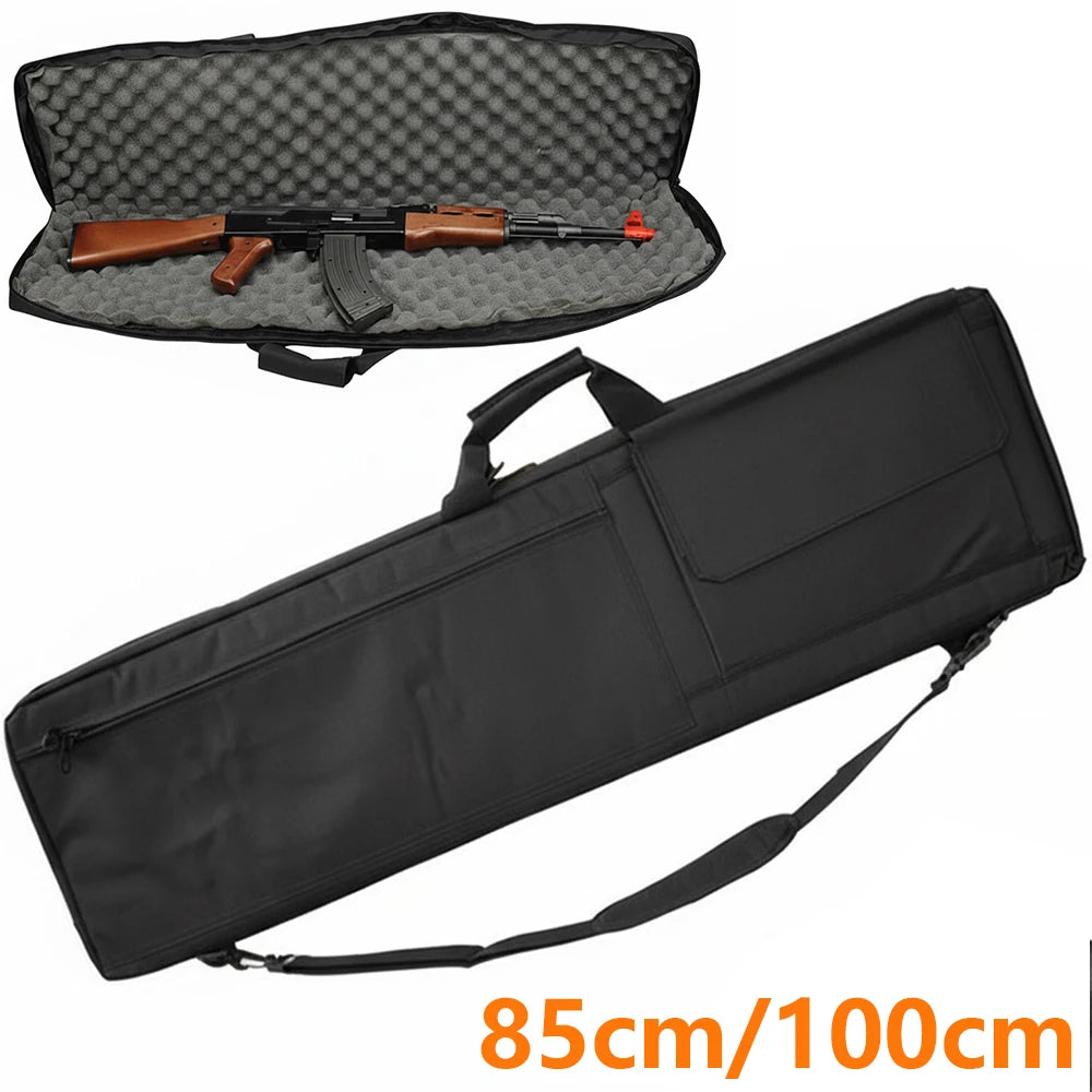 85/100cm Rifle Case Soft Padded Hunting Gun Bag Tactical Shooting Range Bag Sling Backpack for Rifle Transportation Case